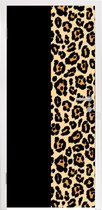 Deursticker Panterprint - Design - Dieren - 90x215 cm - Deurposter