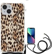 Hip Case iPhone 14 Coque Smartphone avec bord transparent Léopard