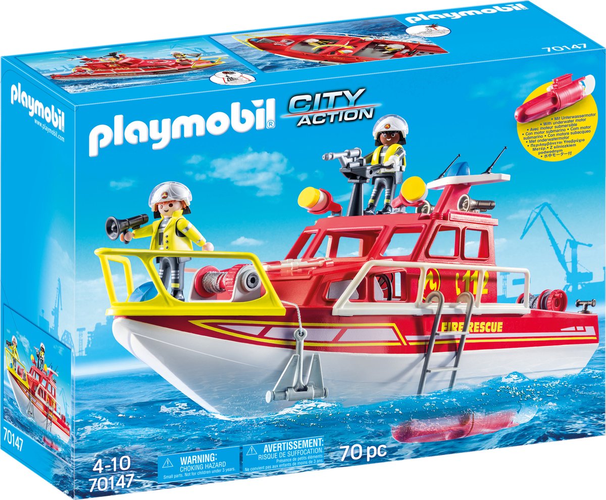 PLAYMOBIL Brandweerboot - 70147
