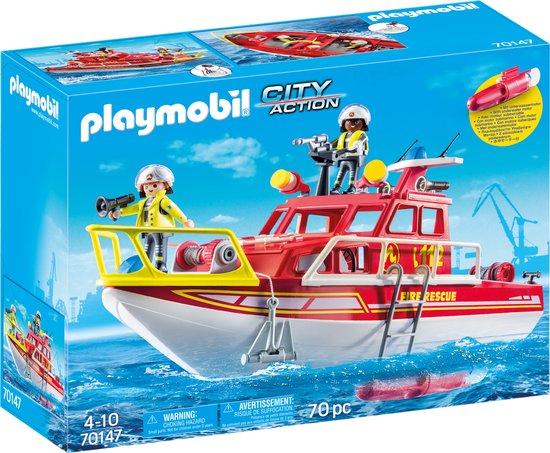 Foto: Playmobil brandweerboot 70147