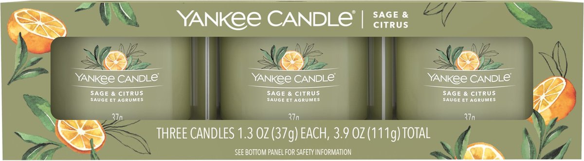 Yankee Candle Clean Cotton bougie votive glass