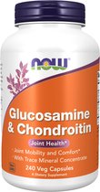 NOW Foods - Glucosamine & Chondroïtine met Sporenmineralen (240 capsules)