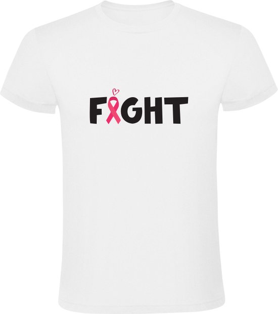 Foto: Fight against cancer heren t shirt borstkanker shirt