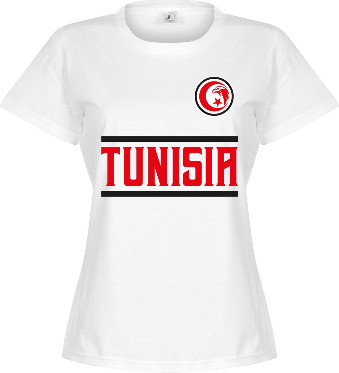 Tunesië Team T-Shirt - Wit - Dames - XL