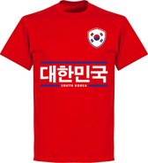 Zuid Korea Script Team T-Shirt - Rood - 3XL