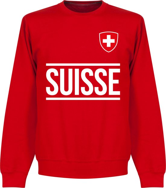 Zwitserland Team Sweater - Rood - XL