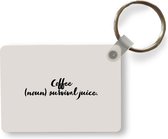 Sleutelhanger - Koffie definitie - Coffee (noun) survival juice - Woordenboek - Quotes - Spreuken - Uitdeelcadeautjes - Plastic