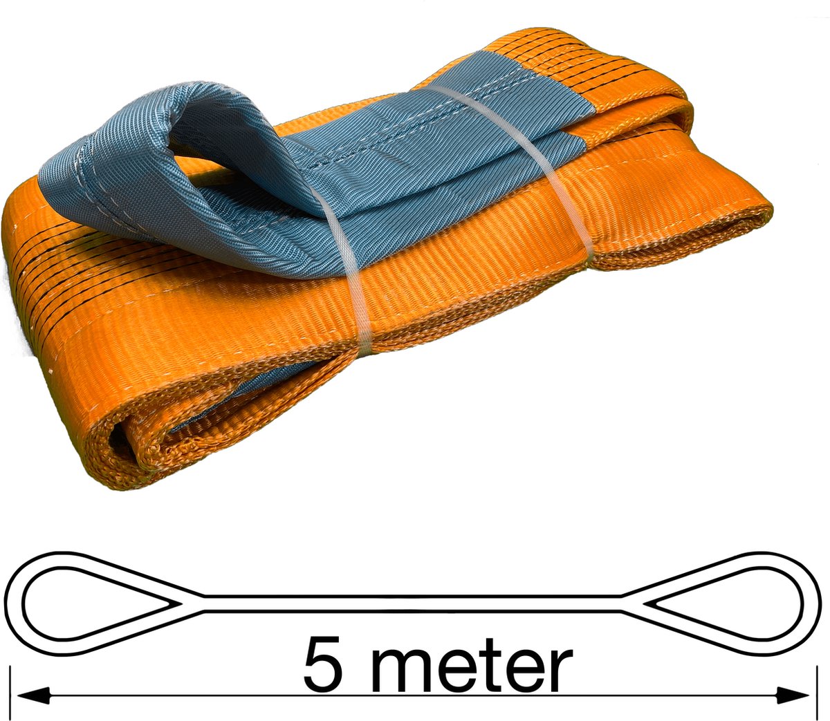 TETRA Hijsband - Werklast 24 Ton - Lengte 5 Meter - Hijsbanden - Heffen - Hijsen