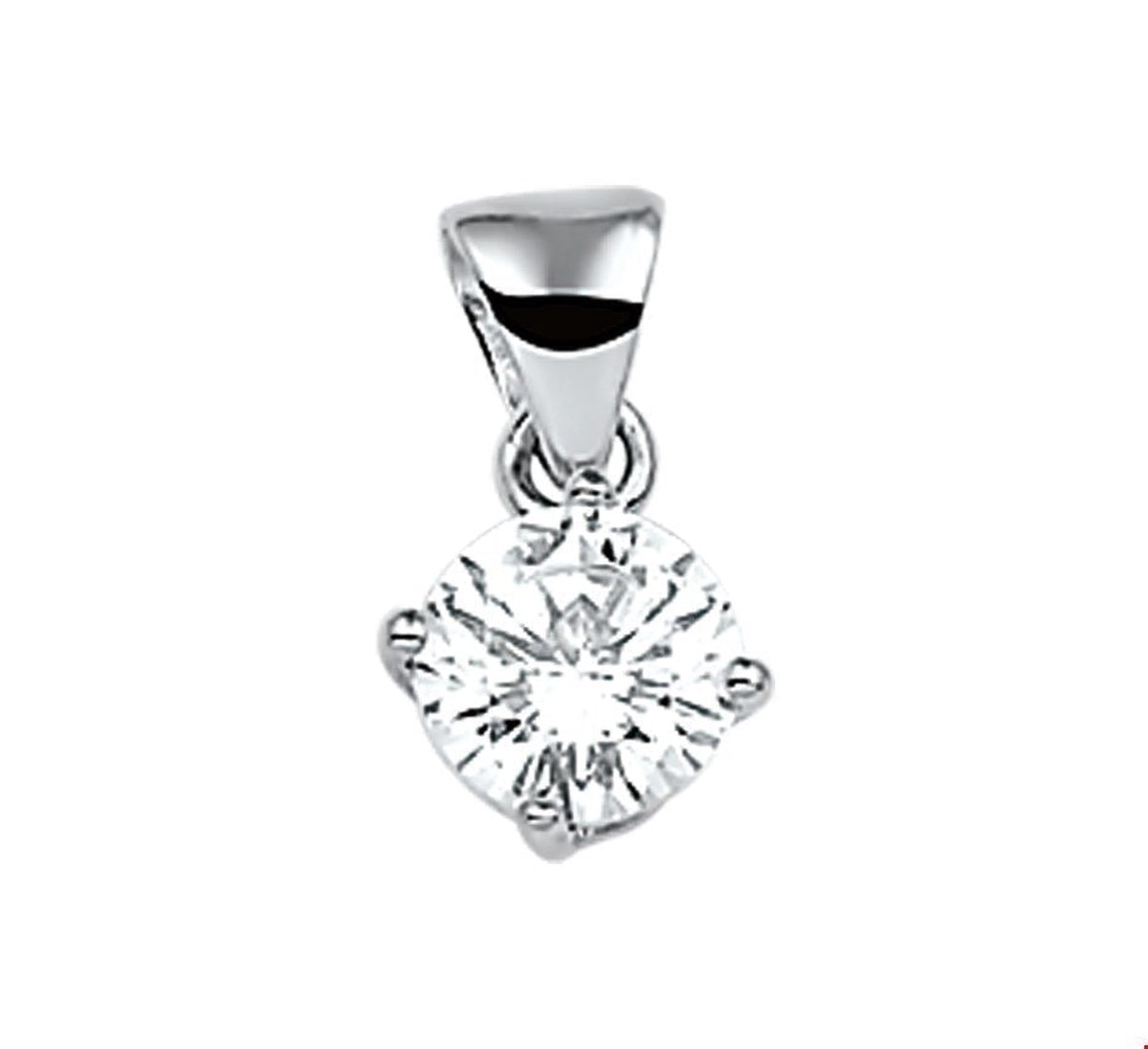 hanger zirkonia zilver gerhodineerd 1317647