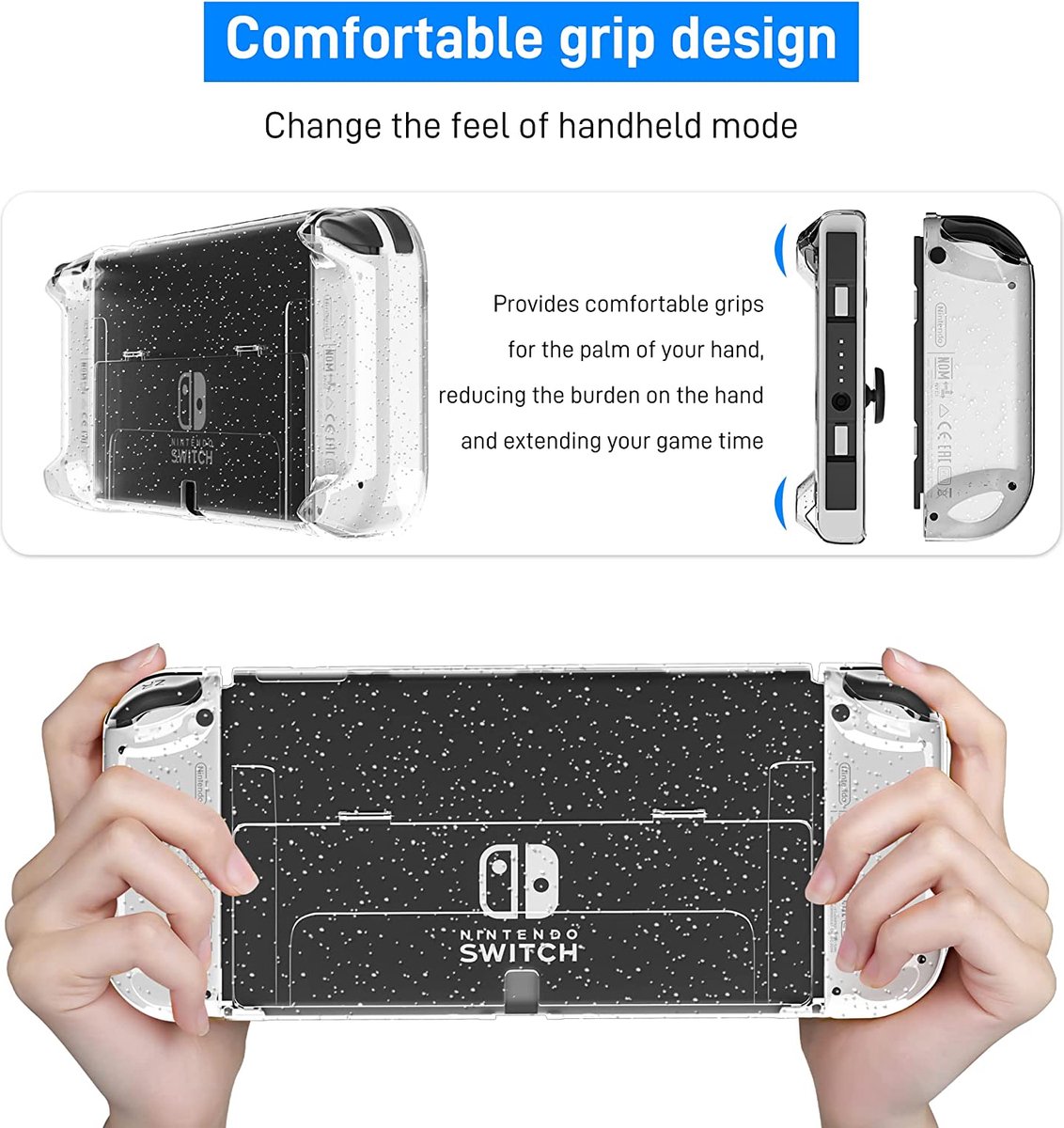 Coque Nintendo Switch OLED - Coque de protection TPU - Blauw