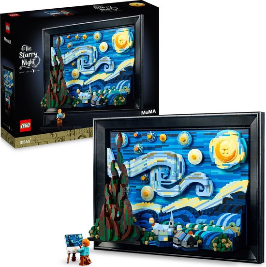 LEGO Ideas Vincent van Gogh - De sterrennacht Decoratie Set voor Volwassenen - 21333