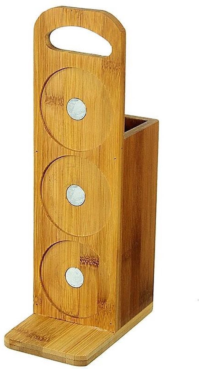 Bamboe Spatelset-Magnetische Kruidenpot-Set Van 3 Stuks-Keukengerei Set-Kruidenpotje