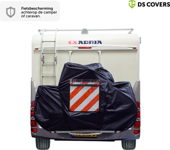 EAGLE II fietsdragerhoes van DS COVERS - Outdoor - Waterdicht - UV bescherming - 420D Oxford - Incl. Opbergzak - geschikt voor 2 fietsen - beschermt de fiets(en) achterop de caravan en camper van Eagle — afbeelding 2