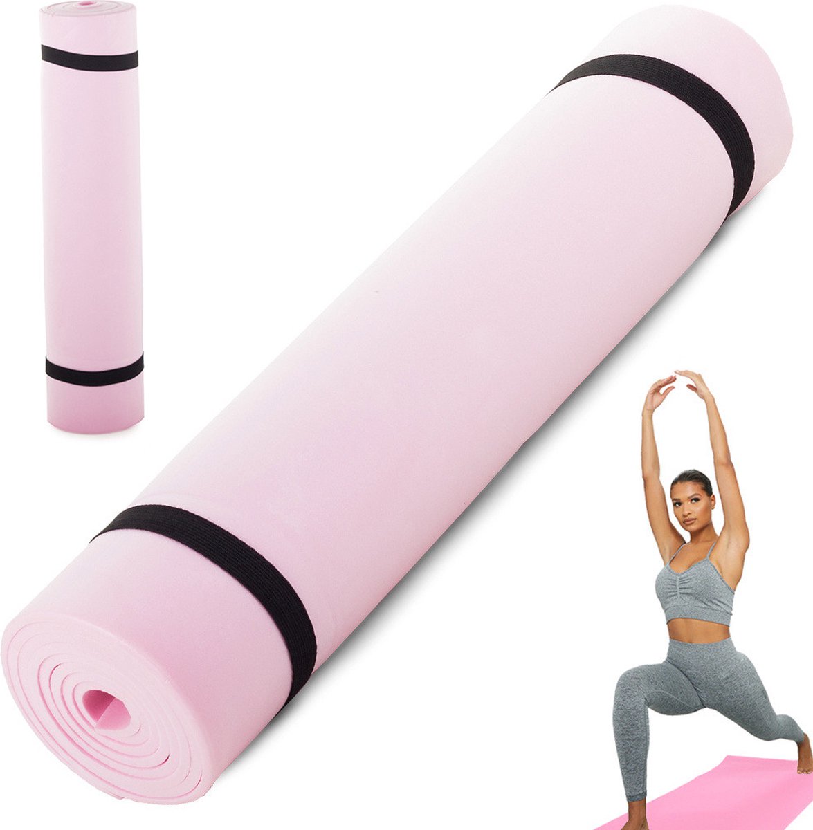 Yogamat - Sportmat - Fitness mat - Roze - Yoga mat - Gemaakt van hoogwaardige materialen