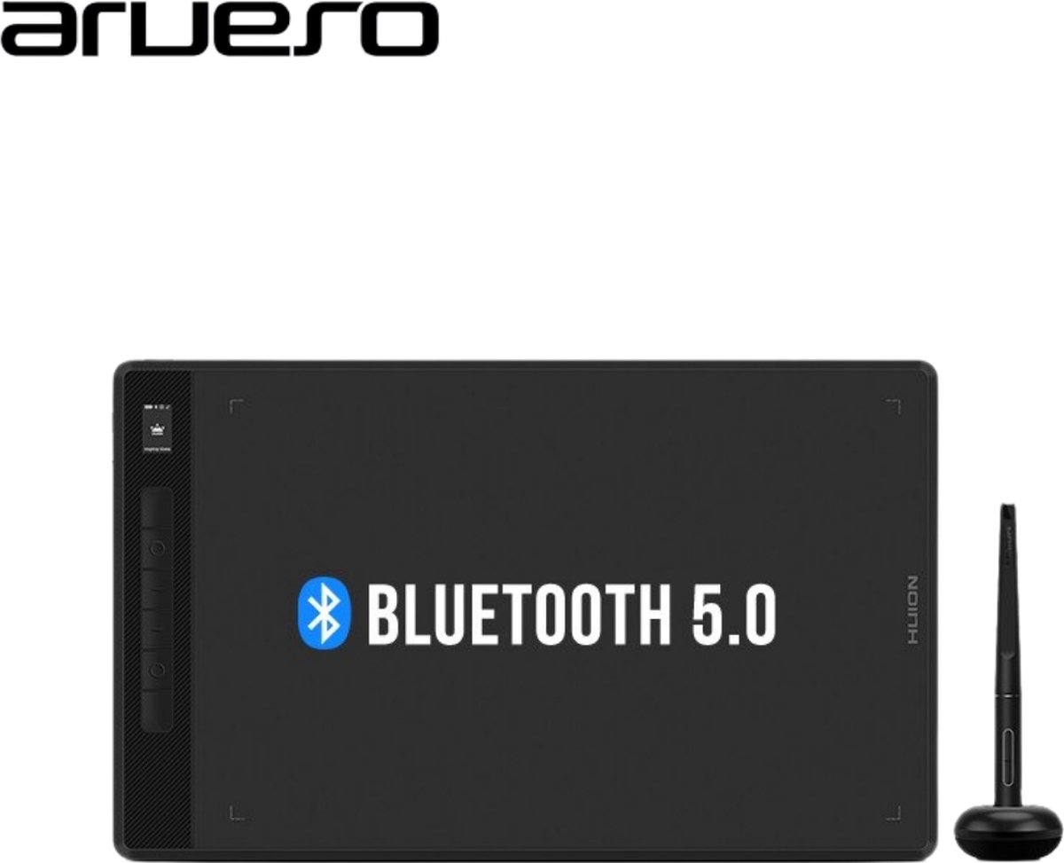 Arveso Tekentablet - Tekentablet Kinderen Bleutooth - Tekentablets Digitale Pen - Zwart/13,6 x 8,5inch/2500mAh batterij