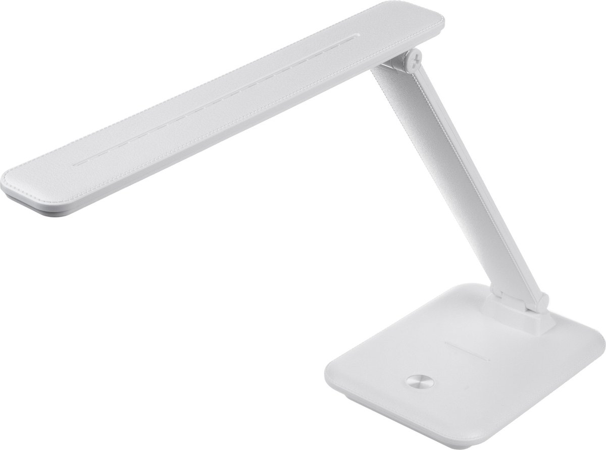 Maclean LED - Bureaulamp 9W - Dimbaar - 3 lichtkleuren (3000K / 4500K / 6500K) - Flexibele Arm - Touchbediening - Wit thumbnail 3