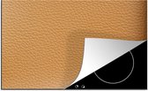 KitchenYeah® Inductie beschermer 78x52 cm - Leer - Structuur - Lederlook - Oranje - Kookplaataccessoires - Afdekplaat voor kookplaat - Inductiebeschermer - Inductiemat - Inductieplaat mat