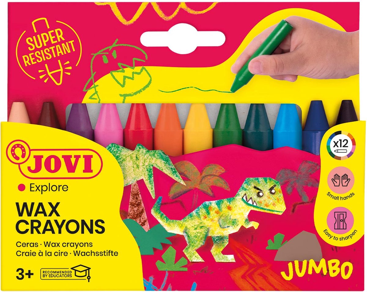 Waskrijt Jovi Jumbo set à 12 kleuren