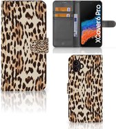 Book Cover Geschikt voor Samsung Galaxy Xcover 6 Pro Smartphone Hoesje Leopard