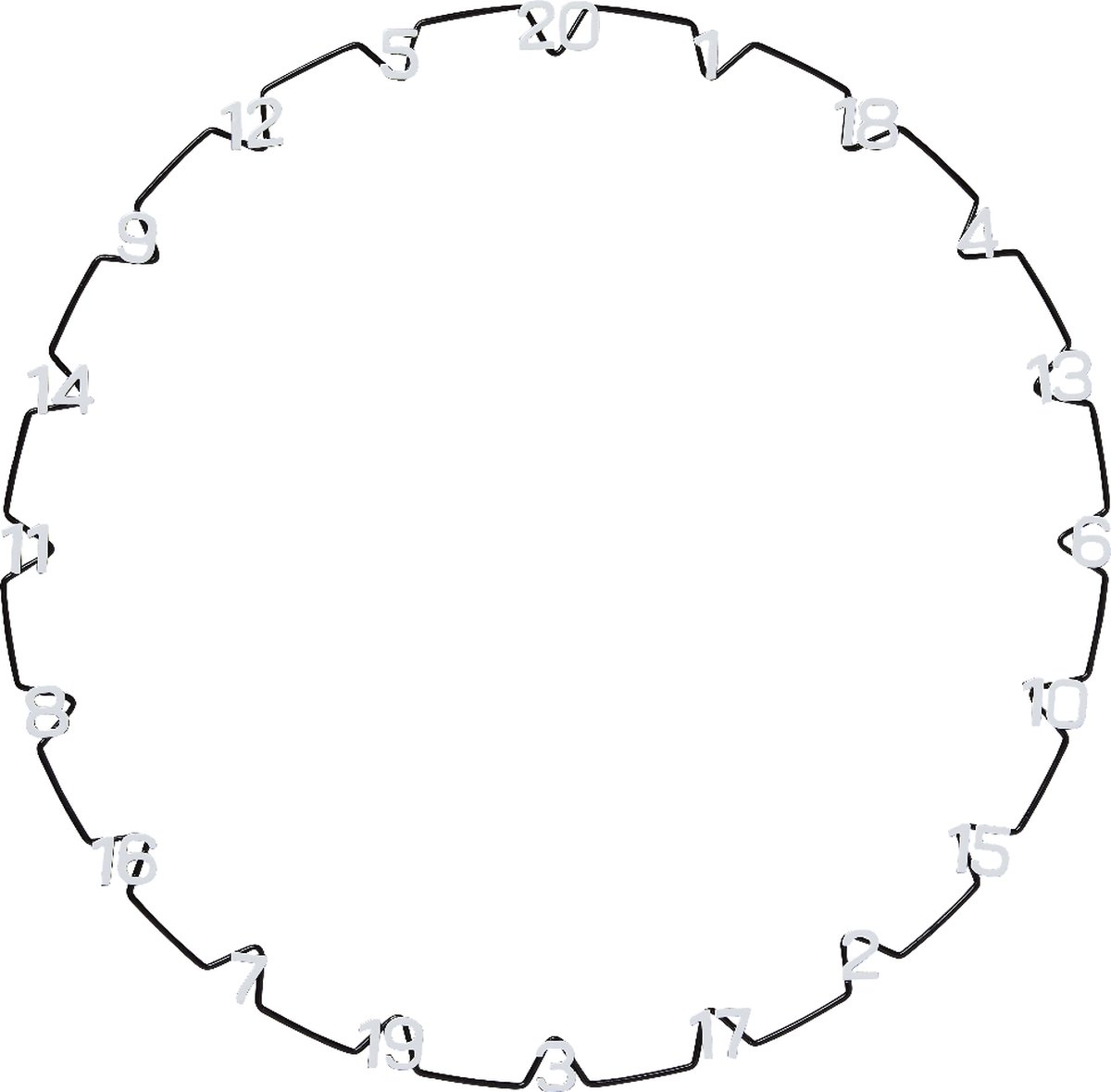 Unicorn Eclipse Ultra-Visible Horizontal Number Ring