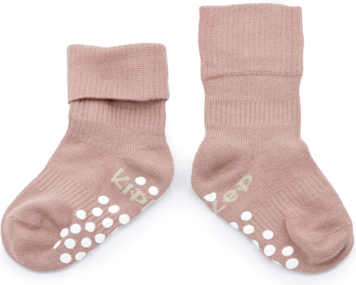 Anti-slip sokken - KipKep Blijf-Sokken antislip - Maat 12-18 maanden,  dreumes - Mauve... | bol