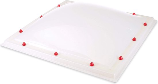 Skylux polycarbonaat lichtkoepel 3-wandig - heatstop 1000 x 1000 mm