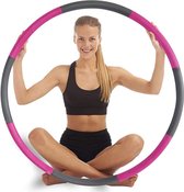 Hula Hoop de Fitness en forme | Sport Hoop - Hula Hoop - Anneau de Yoga| Perfect pour perdre du poids, galber ses hanches et Anti Cellulite ! | Poids réglable | Conception de clic en 8 parties | Pour les adultes et les enfants
