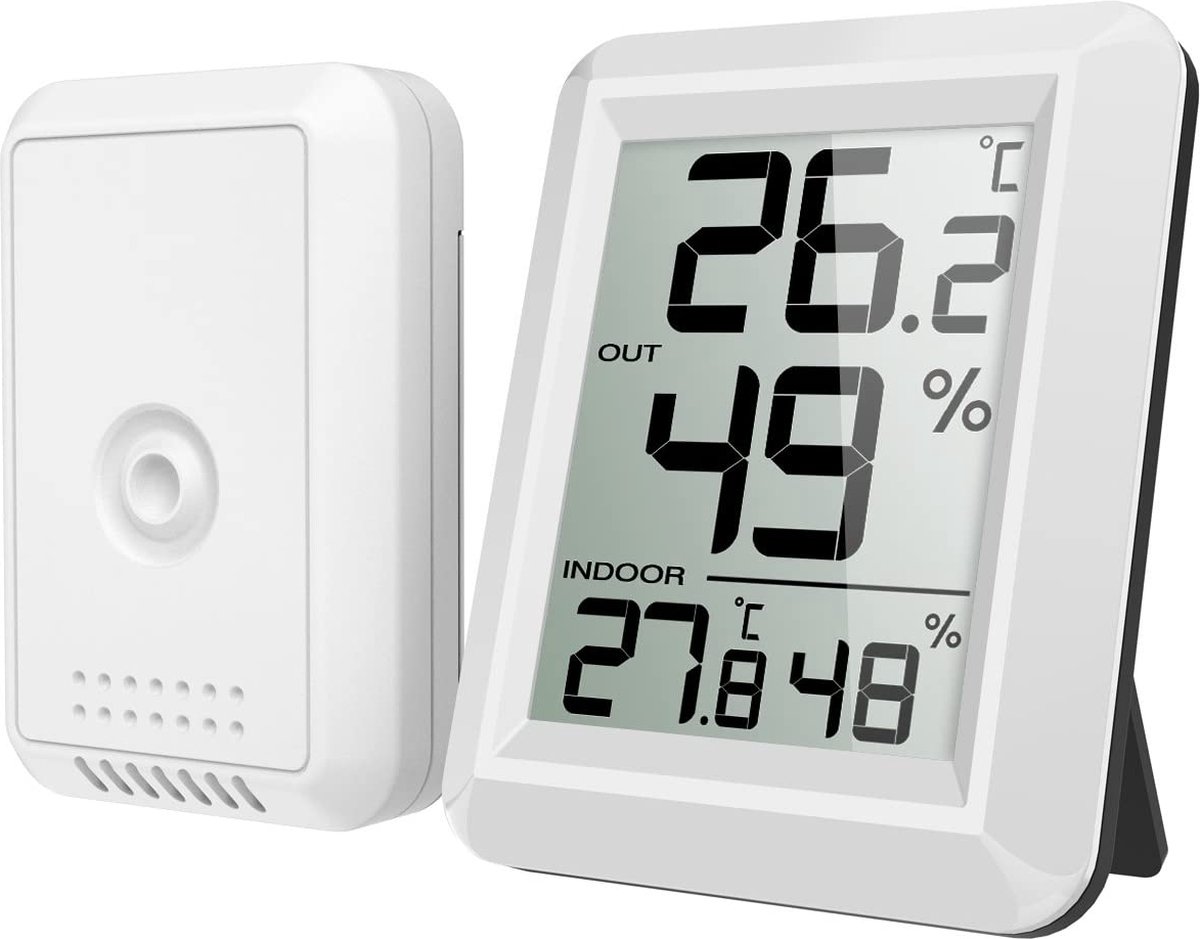 Kamerthermometer - Digitale Thermometer – Vochtigheidsmeter - Binnenthermometer