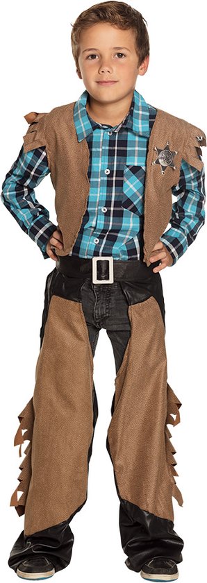 Boland - Kostuum Cowboy Dustin (4-6 jr) - Kinderen - Cowboy - Cowboy - Indiaan