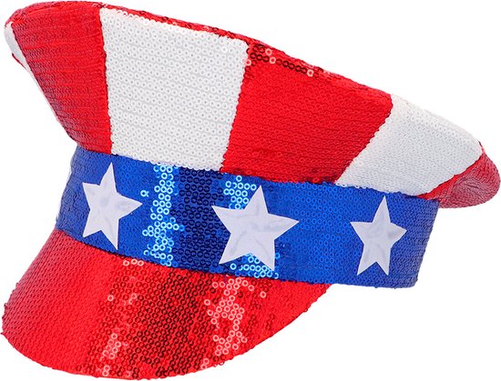 Boland - Pet USA sparkle - 59 - Volwassenen - Unisex - Amerika - Festival
