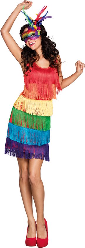 Robe adulte Flapper rainbow (M) - Costumes de carnaval | bol.com