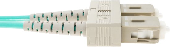 BeMatik - Câble fibre optique multimode OM4 MMF duplex 50µm / 125µm LC-SC 5m
