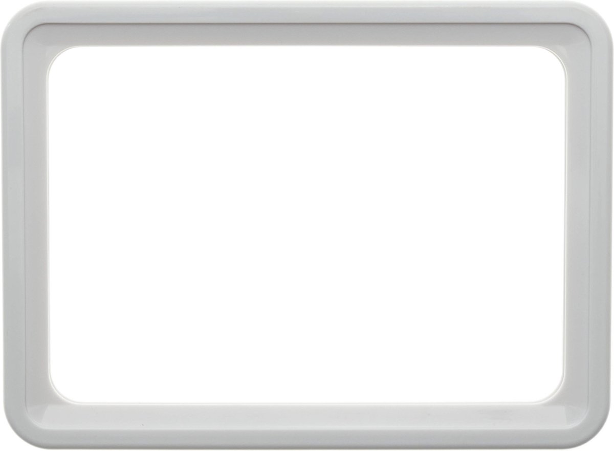 PrimeMatik - Frame voor borden en posters A6 150x110mm wit voor bewegwijzering