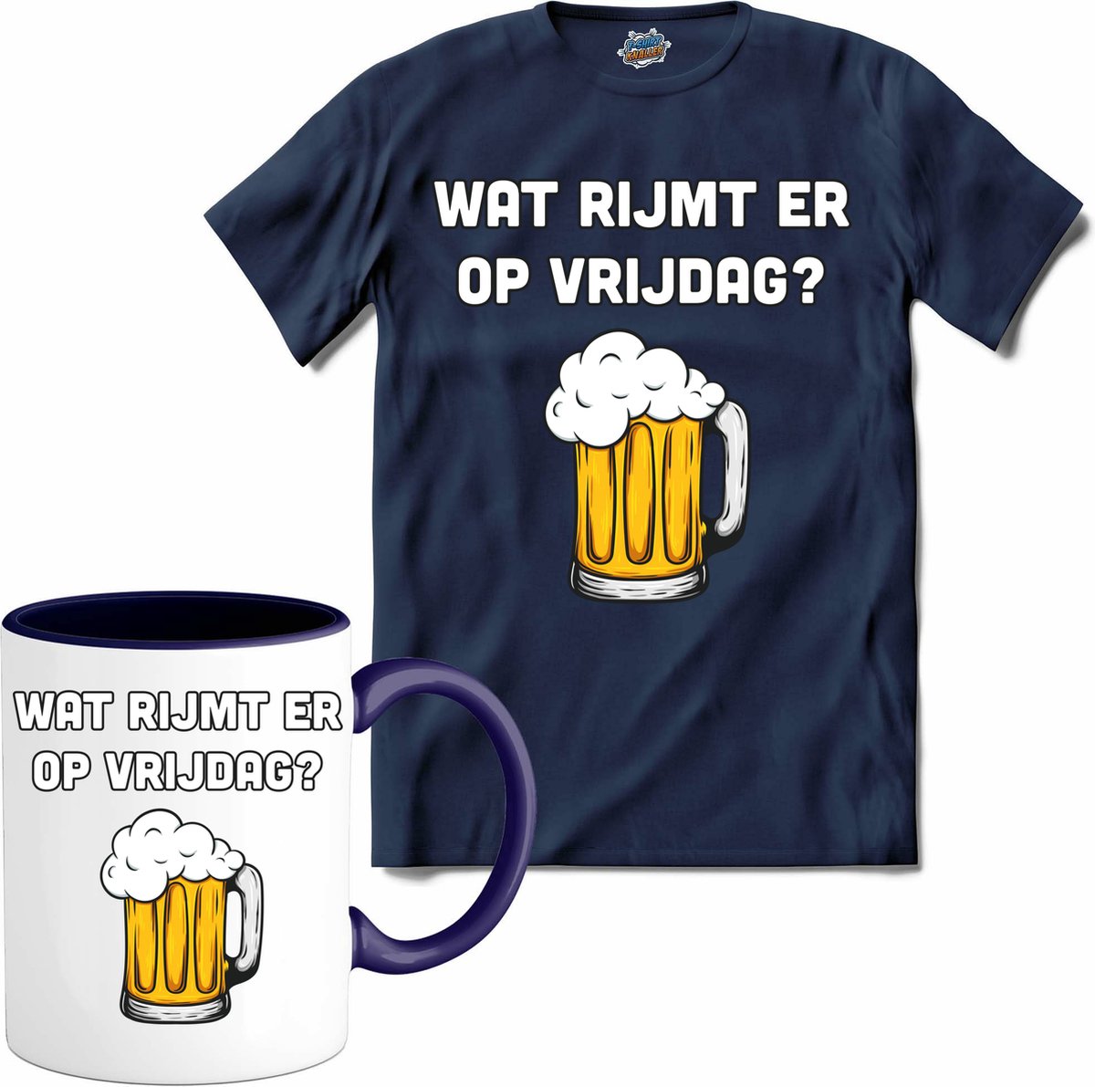 Wat rijmt er op vrijdag? Bier kleding cadeau bierpakket kado idee grappige... Wat rijmt er op vrijdag? Bier kleding cadeau bierpakket kado idee grappige...