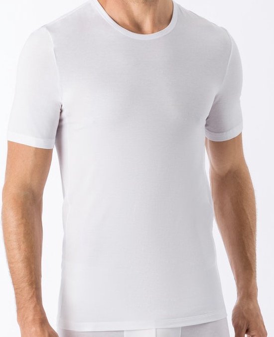 Basics t-shirt high neck wit 2 pack voor Heren | Maat XL