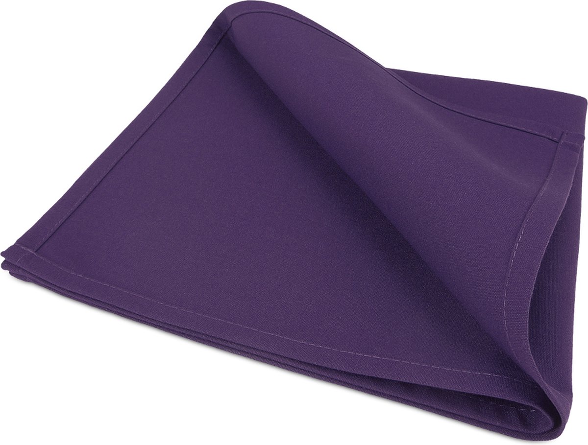 Treb Horecalinnen Servetten 10 stuks Purple 51x51cm - Treb SP