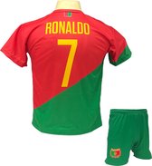 Cristiano Ronaldo CR7 Portugal Tenue - Voetbal Shirt + broekje set - EK/WK voetbaltenue - Maat 140