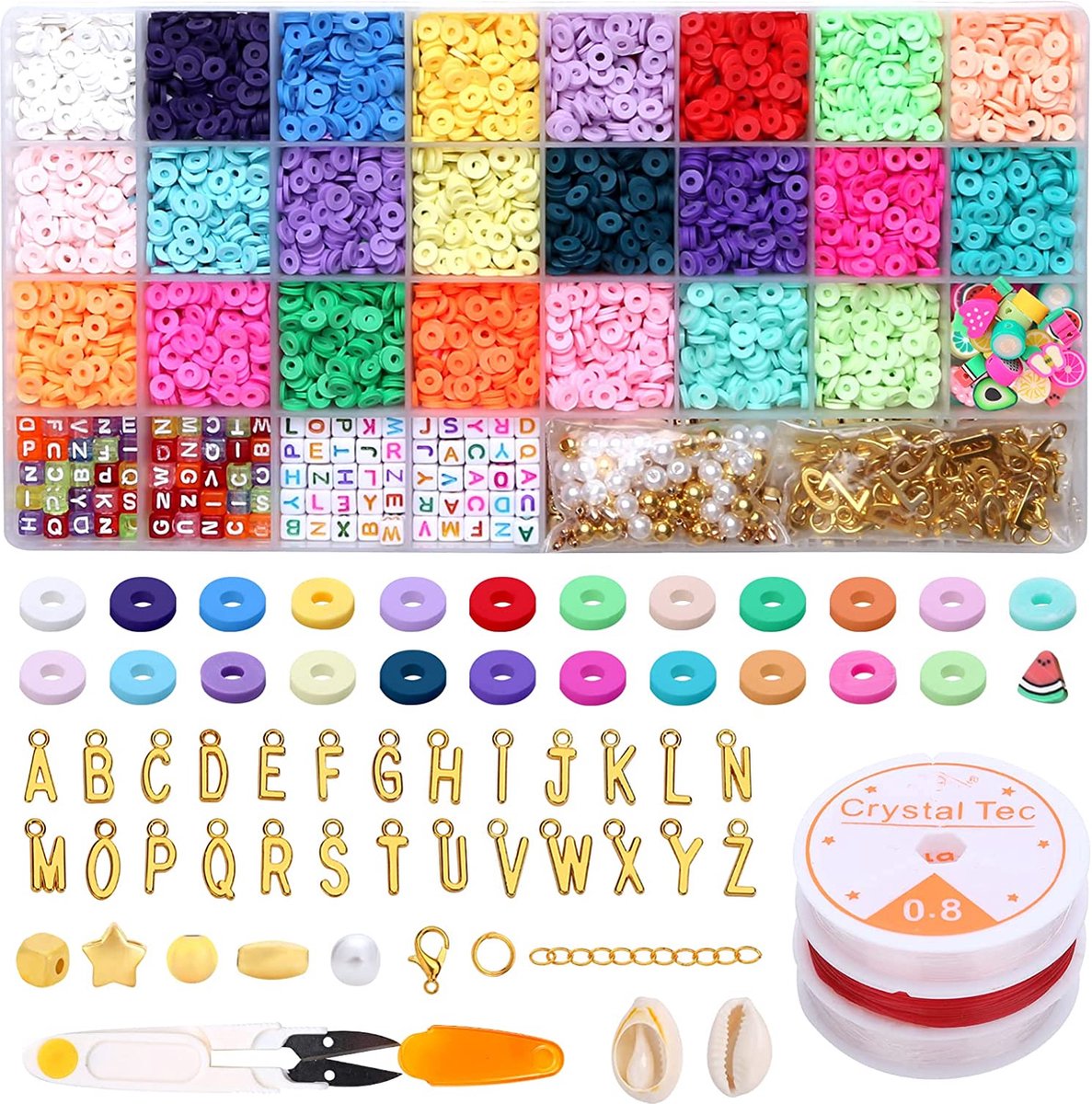 DIY kralen Cadeau set – Voor meisjes vrouwen – DIY - diy sieraden handgemaakte kleurrijke set - alles wat je nodig hebt accessoires set