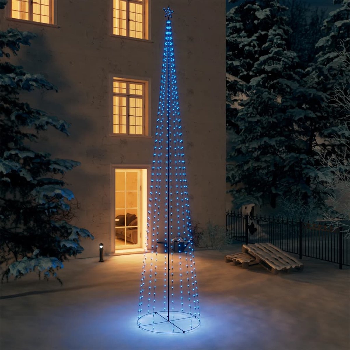 Prolenta Premium - Kegelkerstboom 752 LED's 160x500 cm blauw