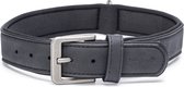 Beeztees Balacron Ax - Honden Halsband - Kunstleer - Zwart - Nekomvang van-tot x breedte: 47-57 cm x 30 mm