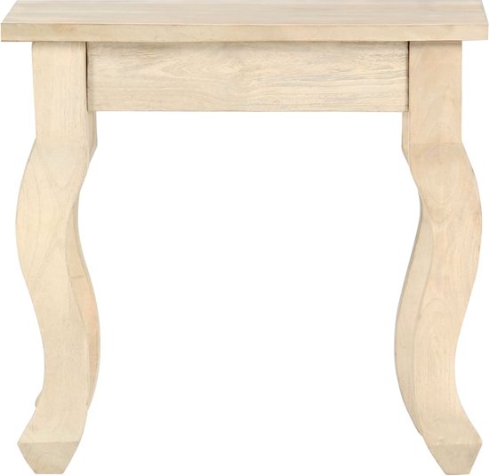 Bijzettafel 55x60 cm massief mangohout