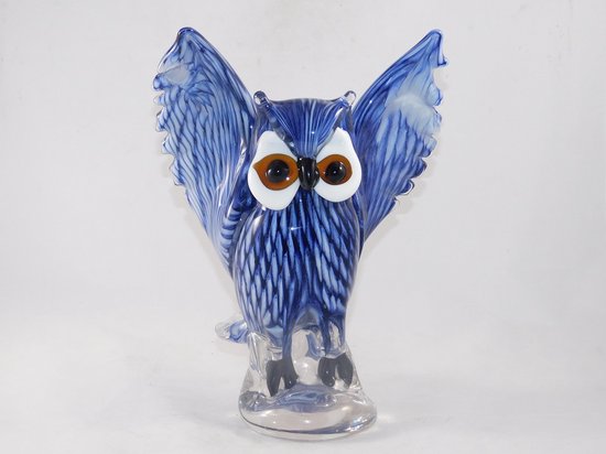 Sculptuur van een haantje in glas : Murano stijl - Kringwinkel