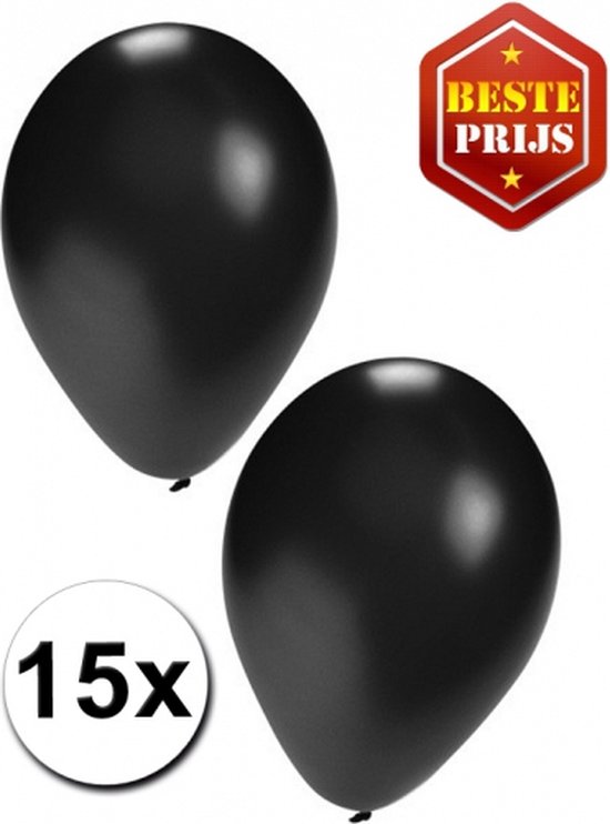 Halloween Helium tank met oranje en zwarte ballonnen - Halloween - Heliumgas met ballonnen voor Halloween - Shoppartners