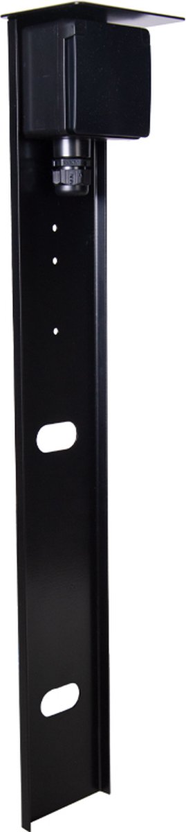 Buitenstopcontact Glampère New Hydro – Budget – Tuinpaaltje met enkel stopcontact randaarde en enkele wartel 57cm