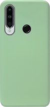 ADEL Premium Siliconen Back Cover Softcase Hoesje Geschikt voor Huawei Y6p - Lichtgroen