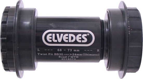 Elvedes Bottom Bracket Bb30 Shimano Kunststof/staal 68-73 Mm Zwart van Elvedes — afbeelding 4