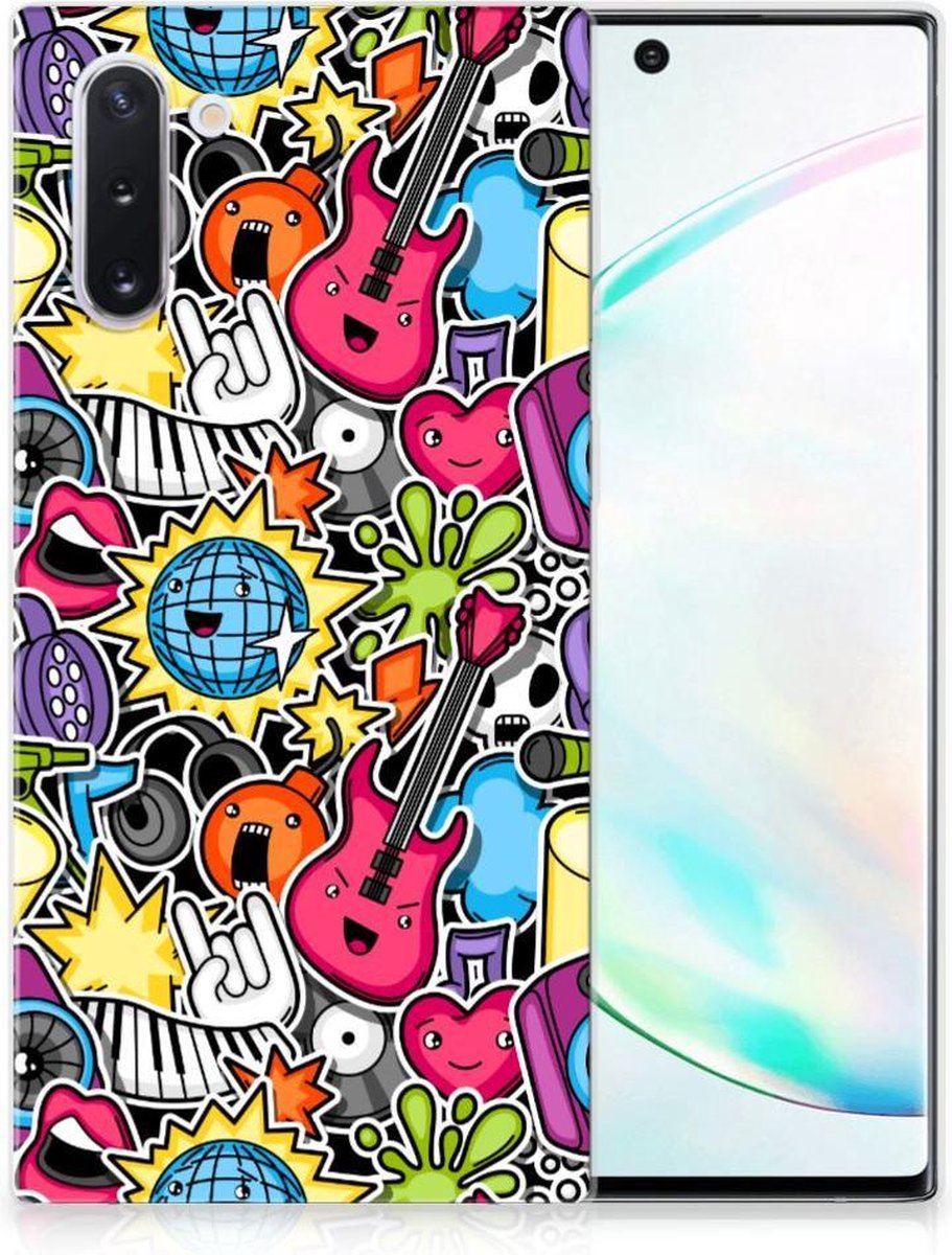 TPU Hoesje voor Samsung Galaxy Note 10 Silicone Back Cover Punk Rock