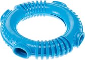 kauw- en gebitsspeelgoed 16,2 cm elastomeer blauw