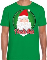 Fout Kerst shirt / t-shirt - I hate this - groen voor heren - kerstkleding / kerst outfit 2XL (56)