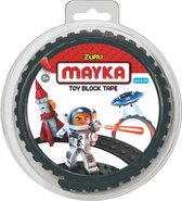 Zuru-Mayka 34639 Block Tape 2 Noppen 1m Zwart